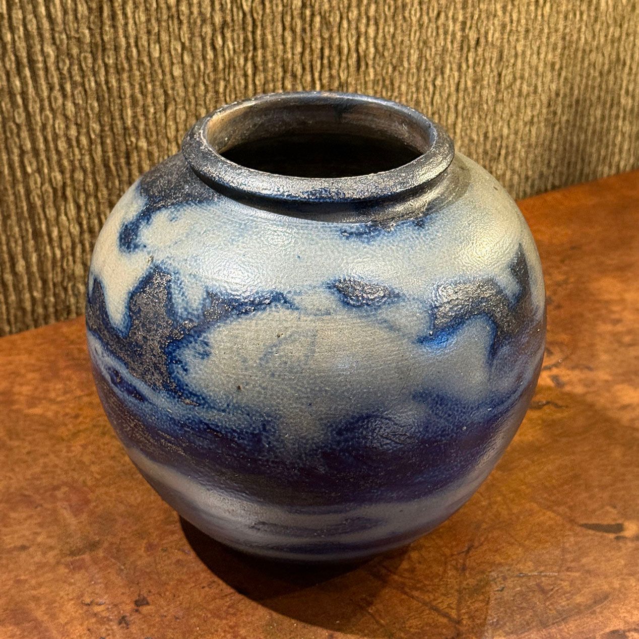 Russell Crook Salt Glazed Fish Vase c1910