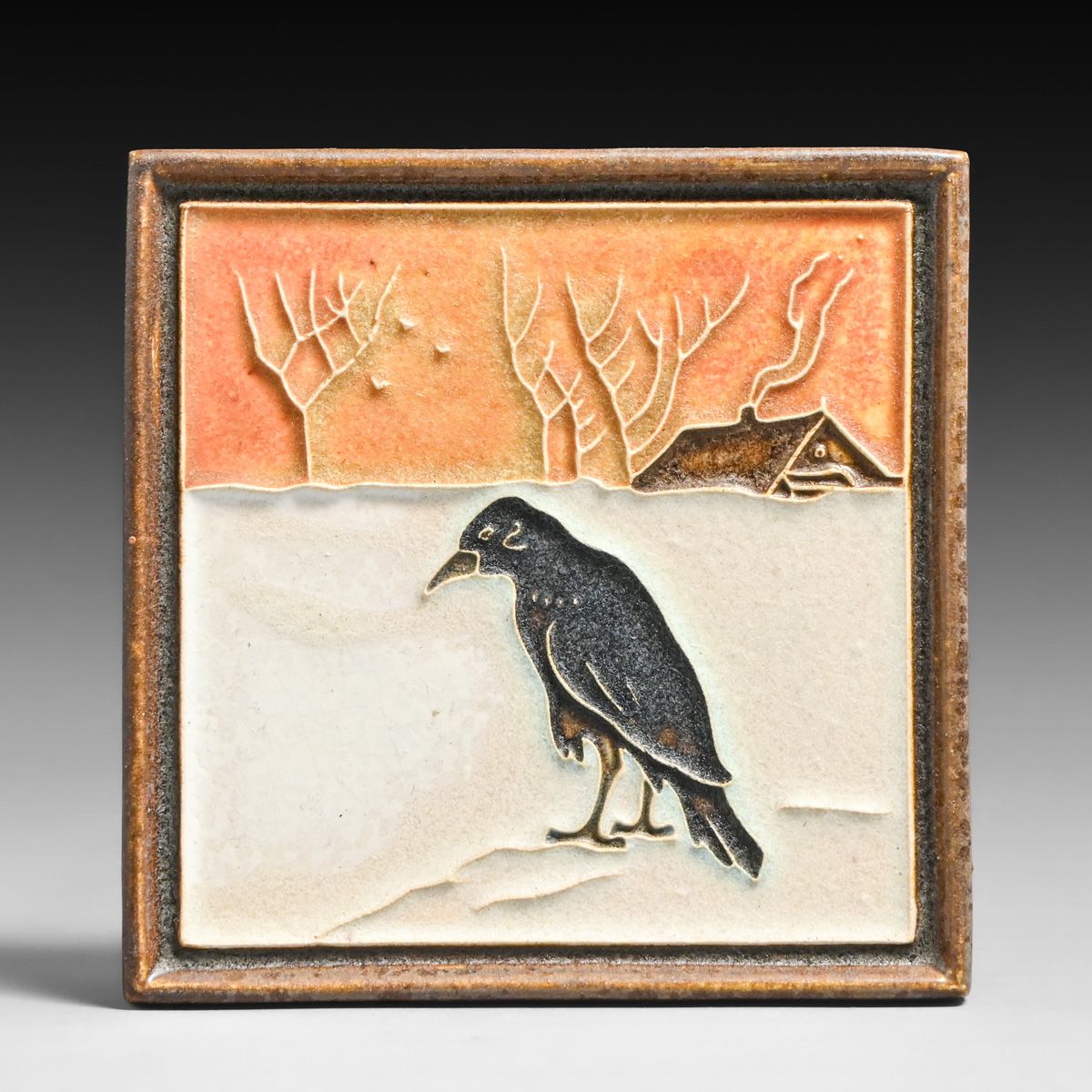 Delft Raven Tile c1920s