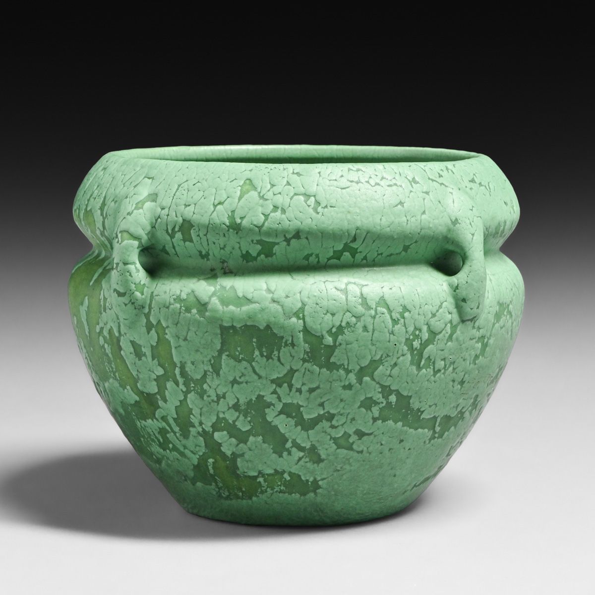 Roseville Chloron Matte Green Jardiniere c1905