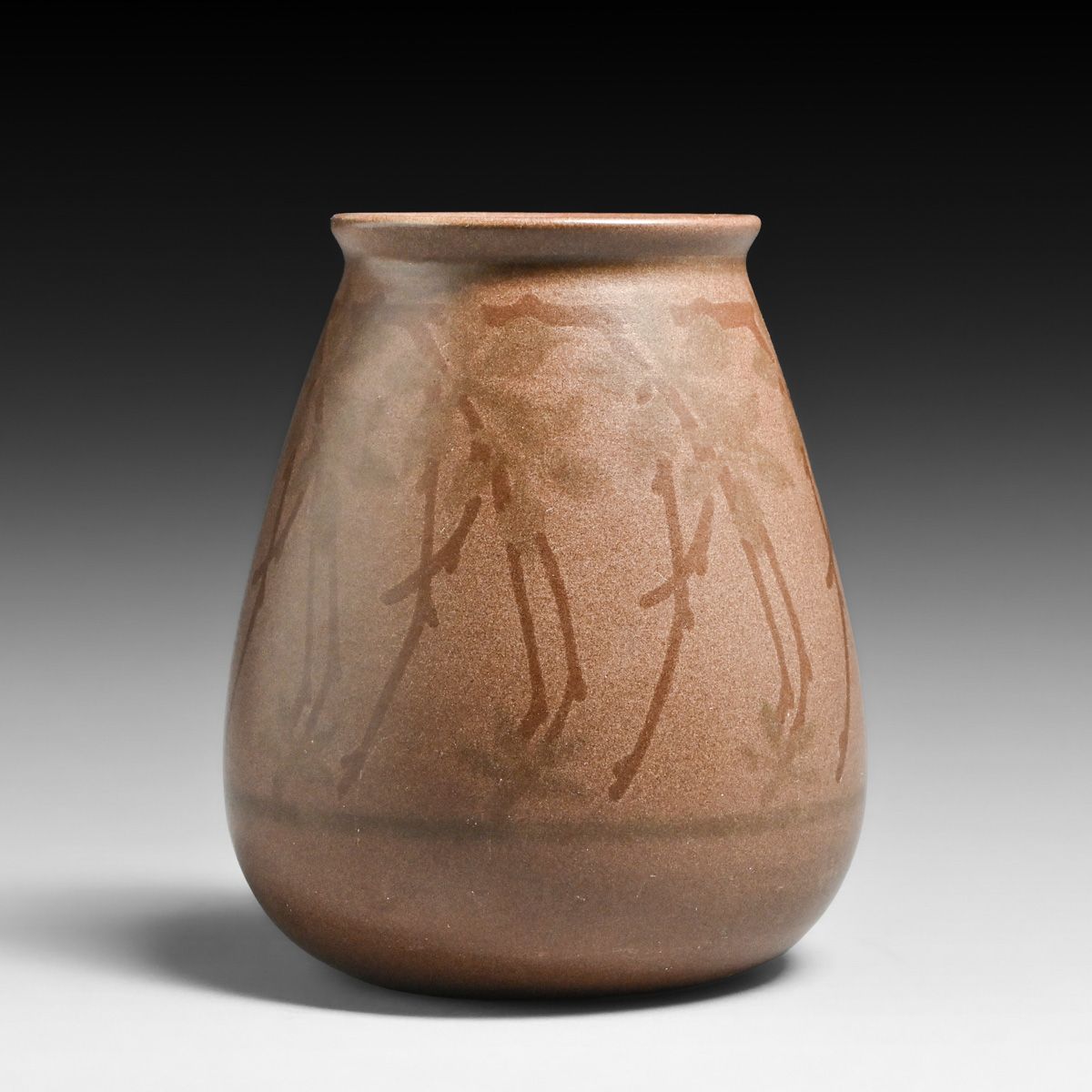 Marblehead Pottery Stylized Vines Decorated Vase c1910