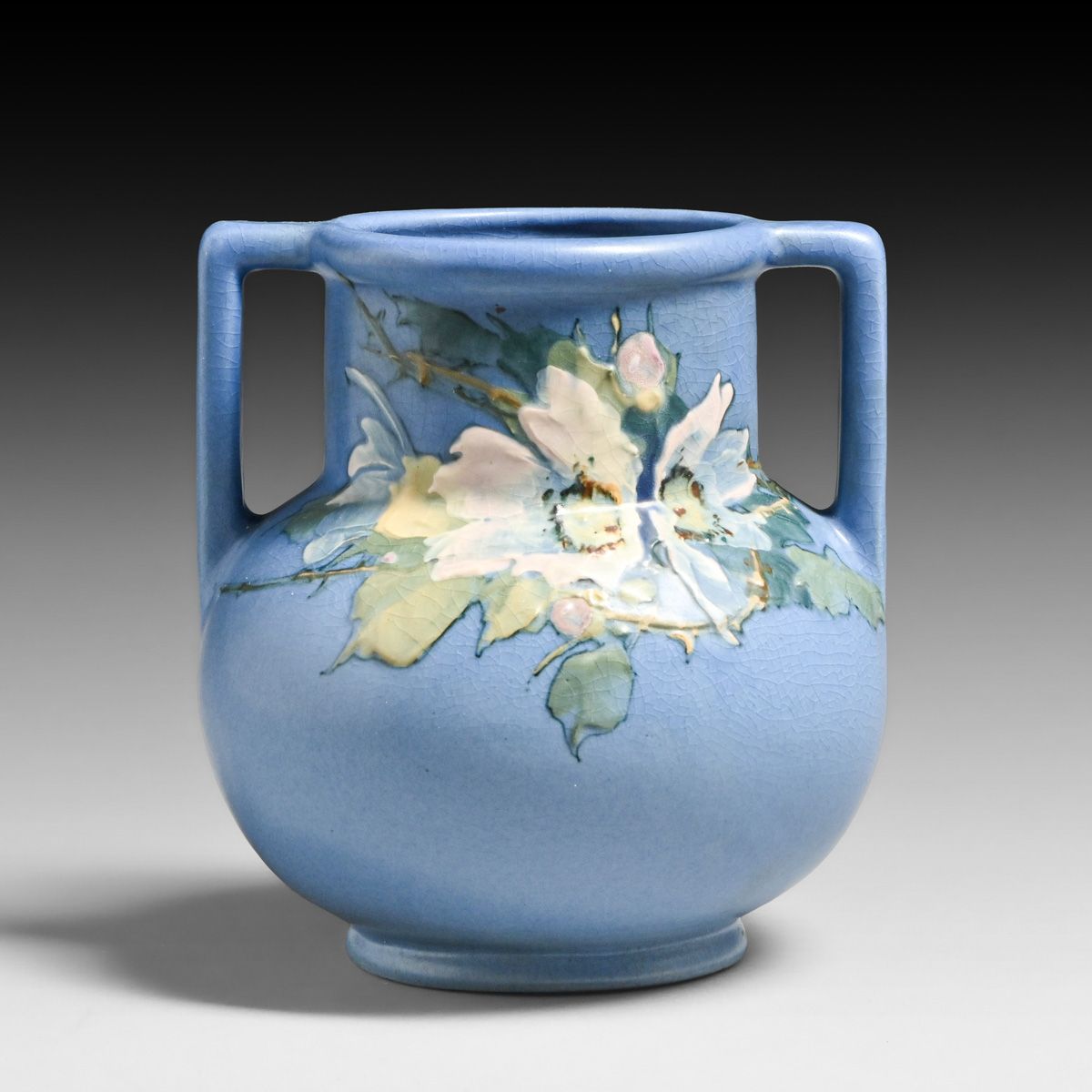 Weller Hudson Mae Timberlake Two-Handled Vase c1920s