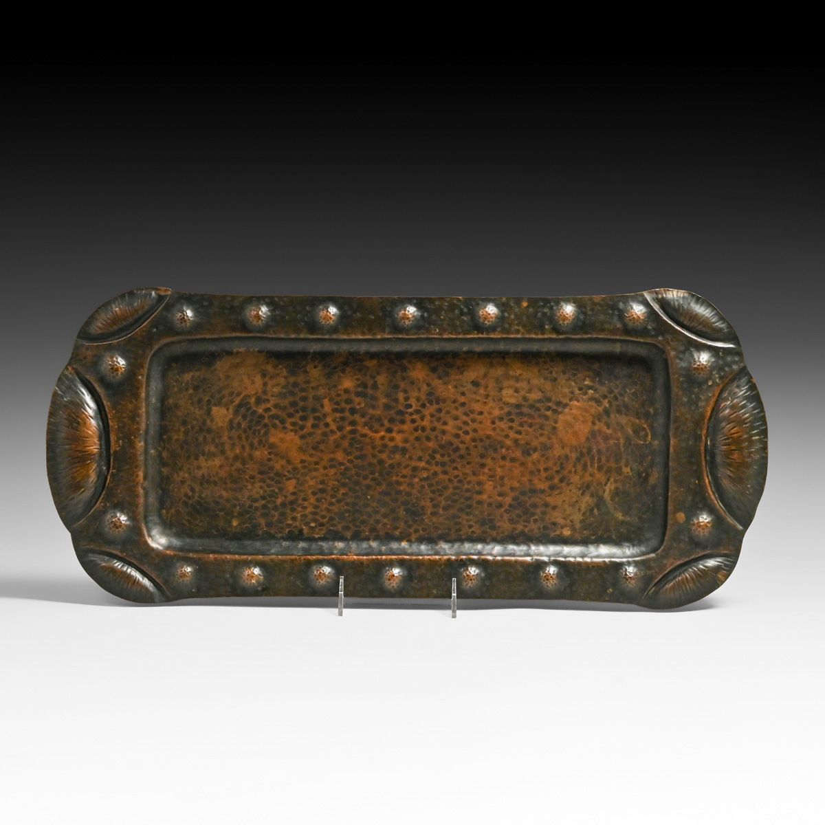 Arts & Crafts Period Hammered Copper Tray c1910
