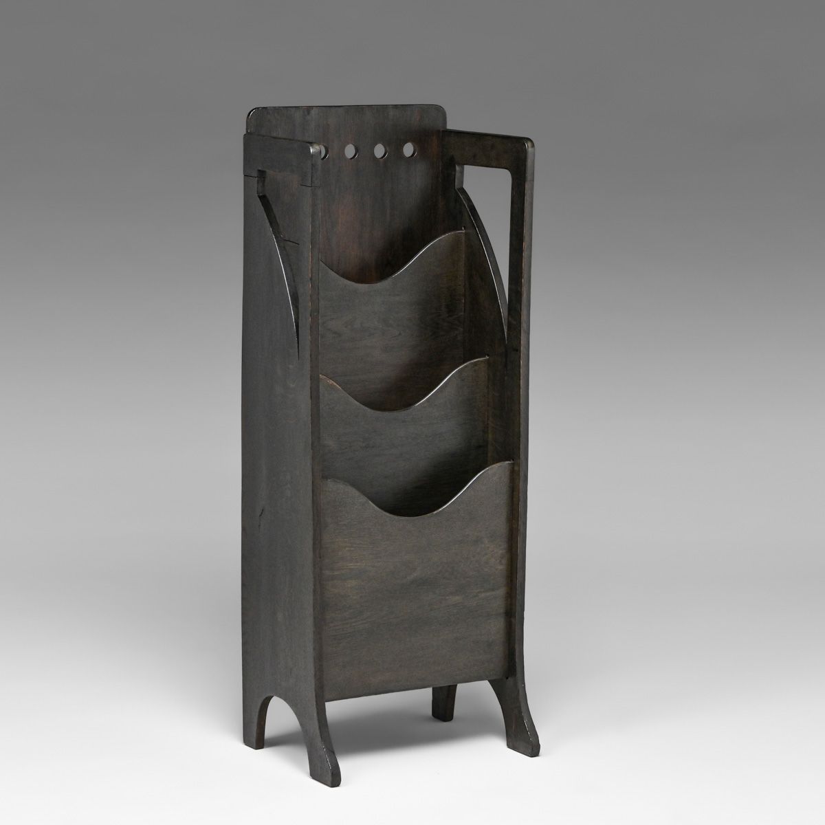 Wylie & Lochhead (Glasgow) Oak Arts & Crafts Magazine Stand c1900