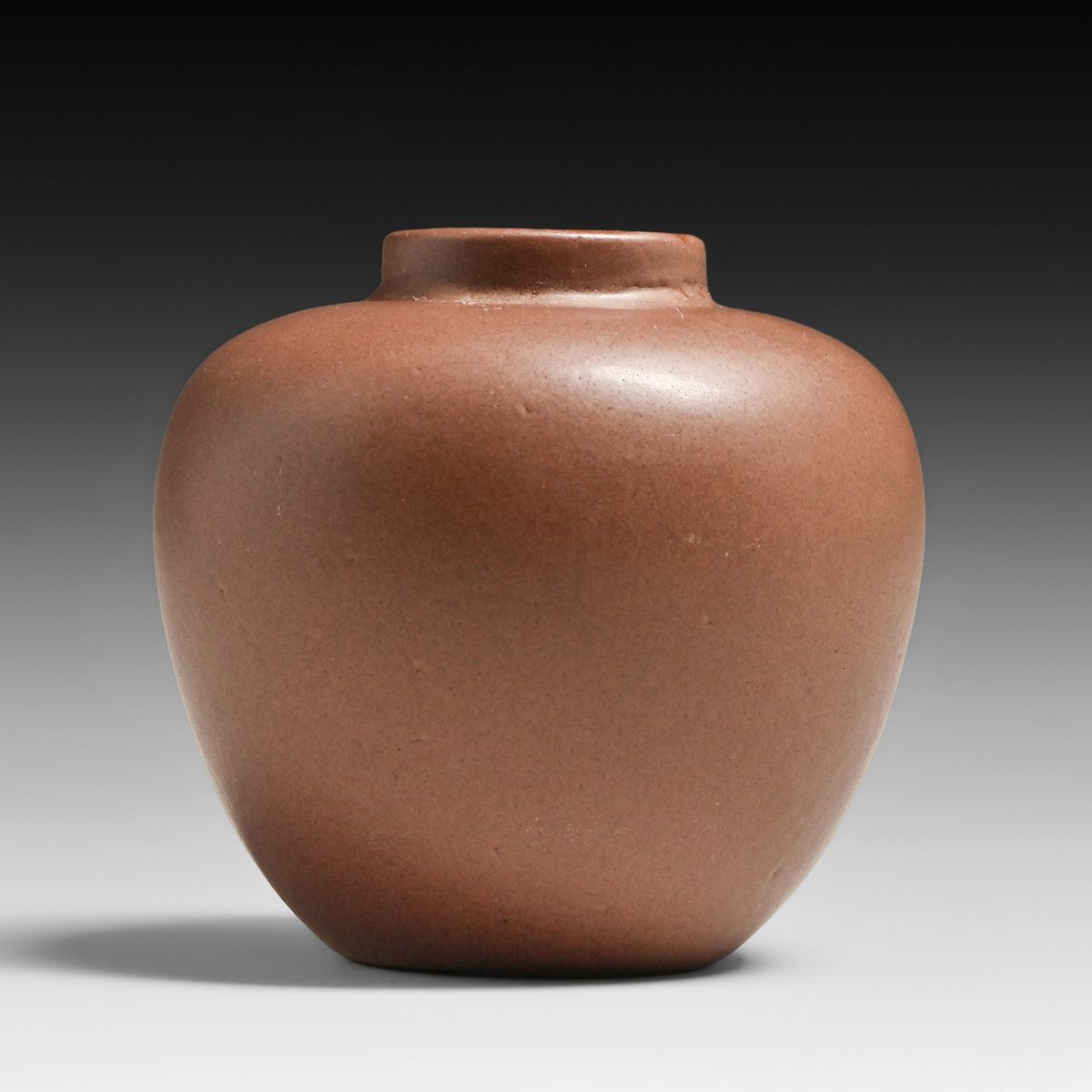 California Faience Matte Glazed Spherical Vase c1915-1920