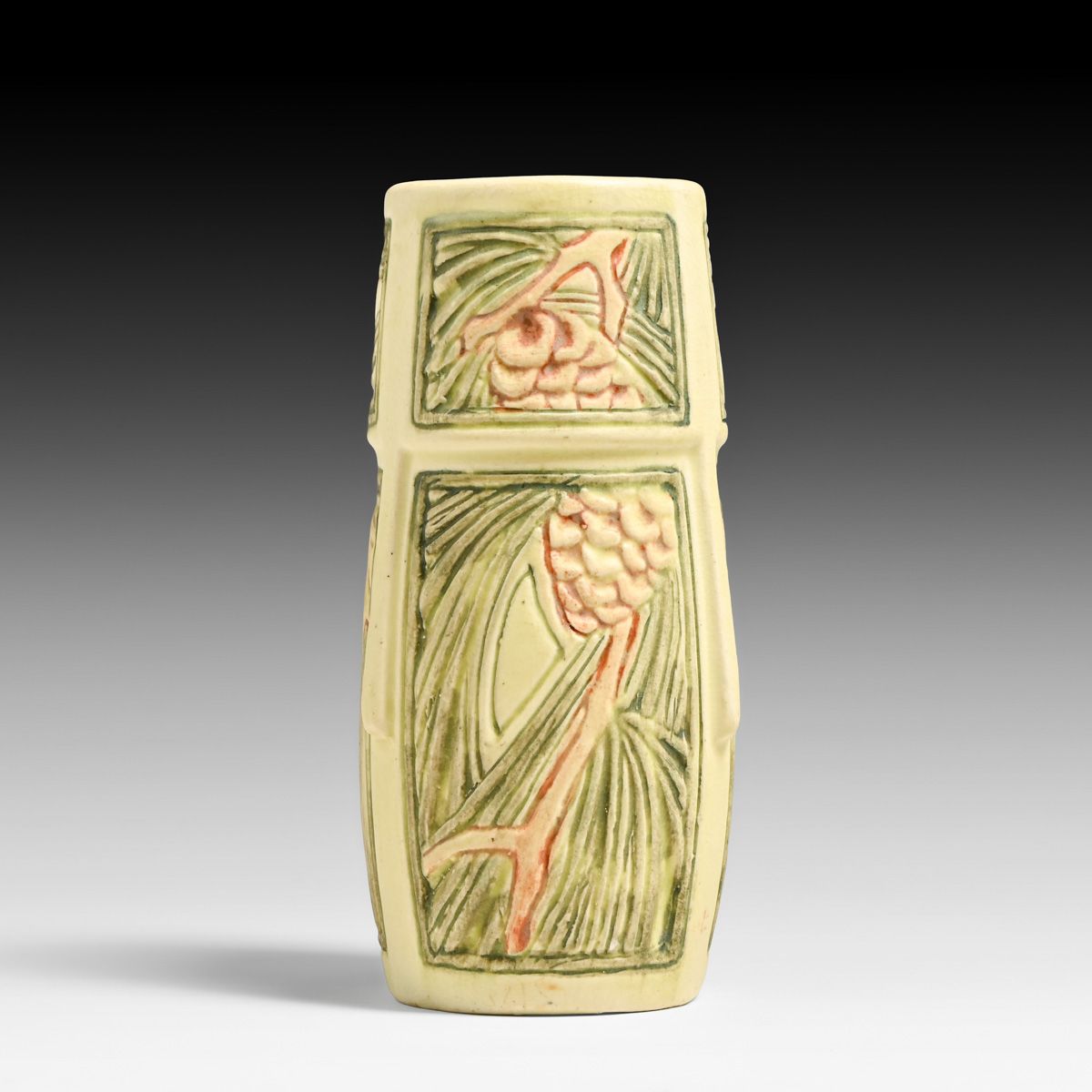 Weller Pottery - Roma Pinecone Vase c1920s