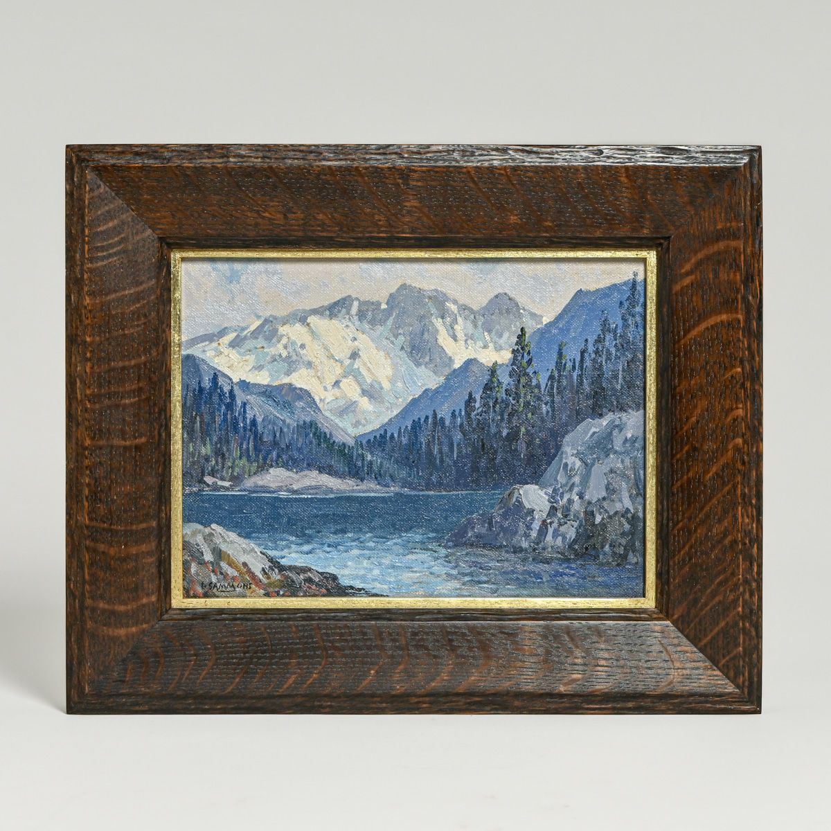 Carl Sammons (1883-1968) California Painting "Carson Peak, Silver Lake High Sierra" c1920s/30s