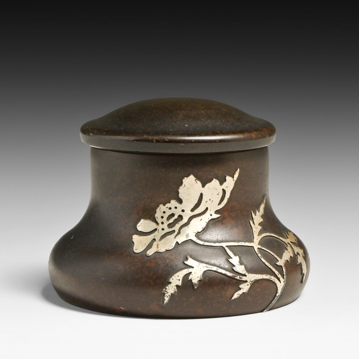 Heintz Sterling on Bronze Inkwell c1915