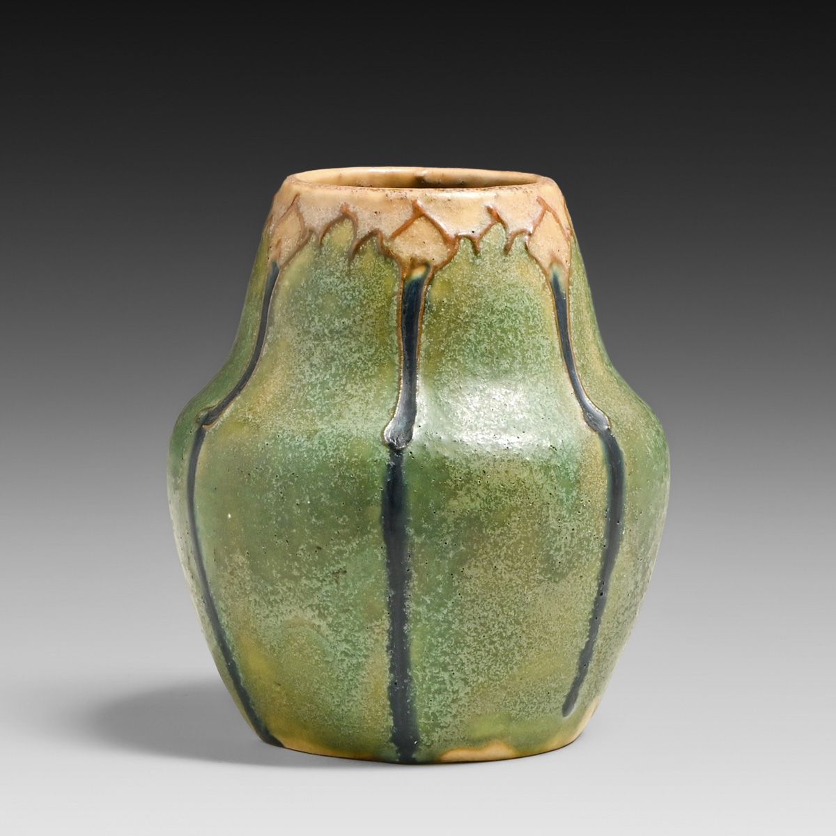 Rare Arequipa Pottery Frederick Hurten Rhead Squeeze-Bag Decorated Vase c1912