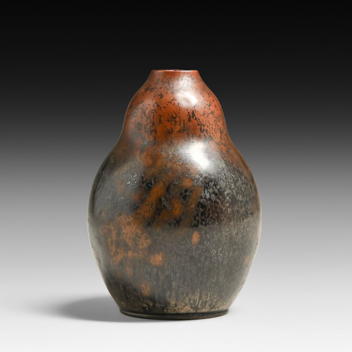 WMF - German Ikora Art Deco "Dinanderie" Gourd Vase c1920s