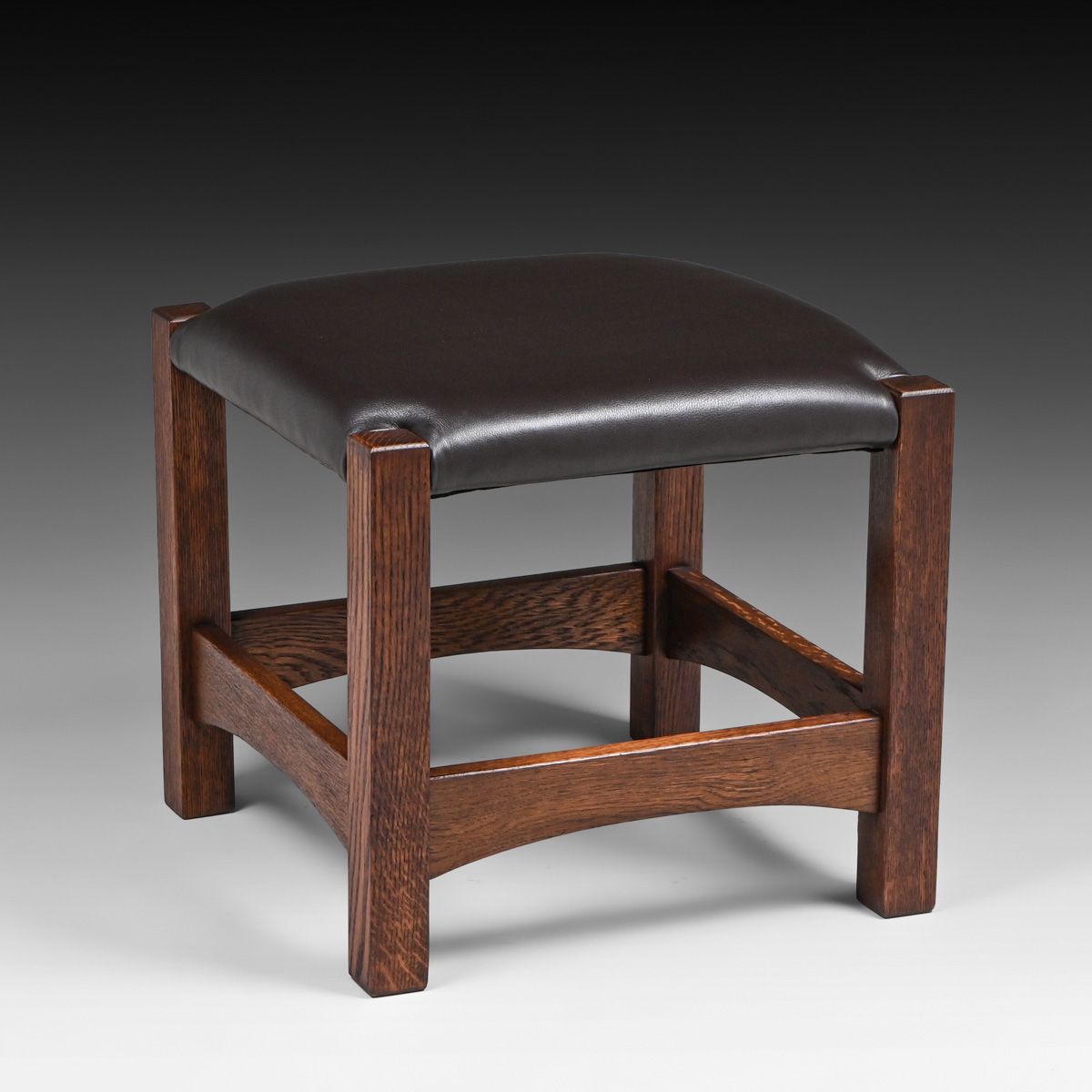 Early Gustav Stickley #728  Oak Footstool c1901