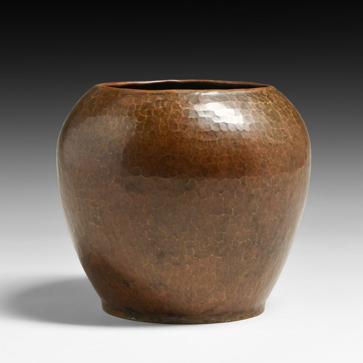 Dirk van Erp Hammered Copper Vase c1911-1912