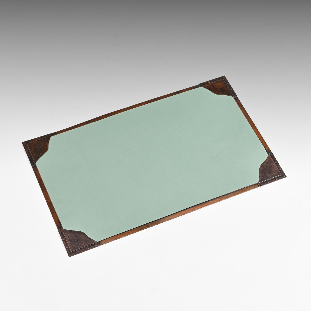 Gustav Stickley Hammered Copper Blotter Pad c1910