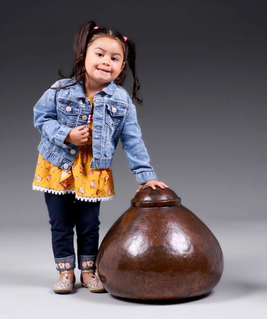 Large Dirk van Erp Hammered Copper Covered Vase c1911-1912