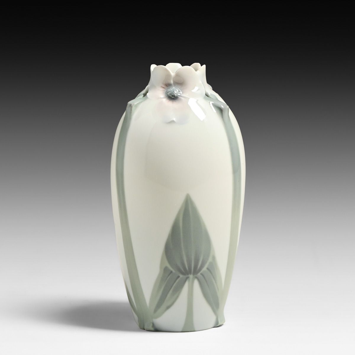 Rorstrand - Sweden Karl Lindstrom Cutout Porcelain Vase c1900s