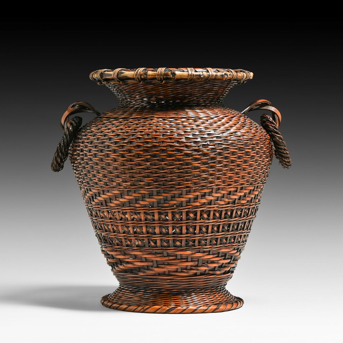 Japanese Meiji Period Ikebana Basket c1910