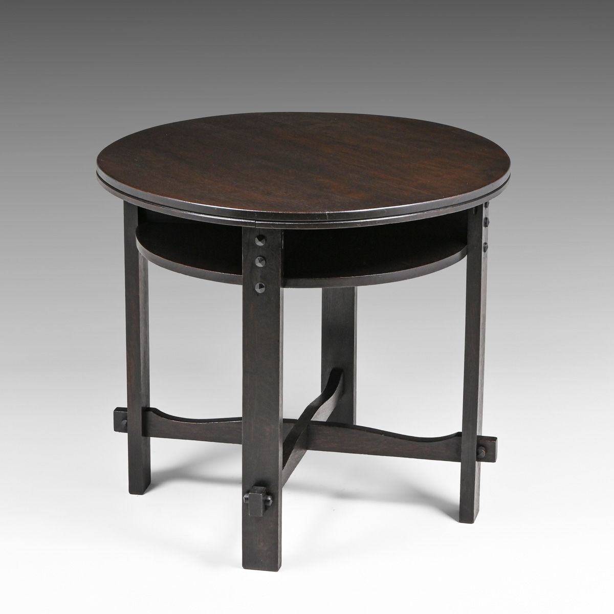 Michigan Chair Co Oak Game Table c1910