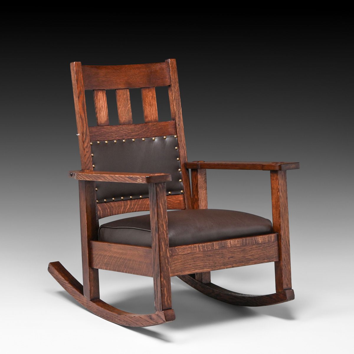 Stickley Brothers #512 Oak Rocker c1910