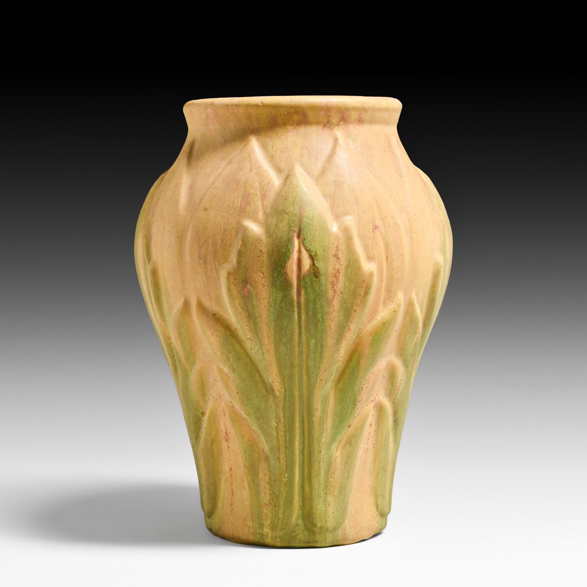 Roseville Pottery Early Velmoss Vase c1916-1922