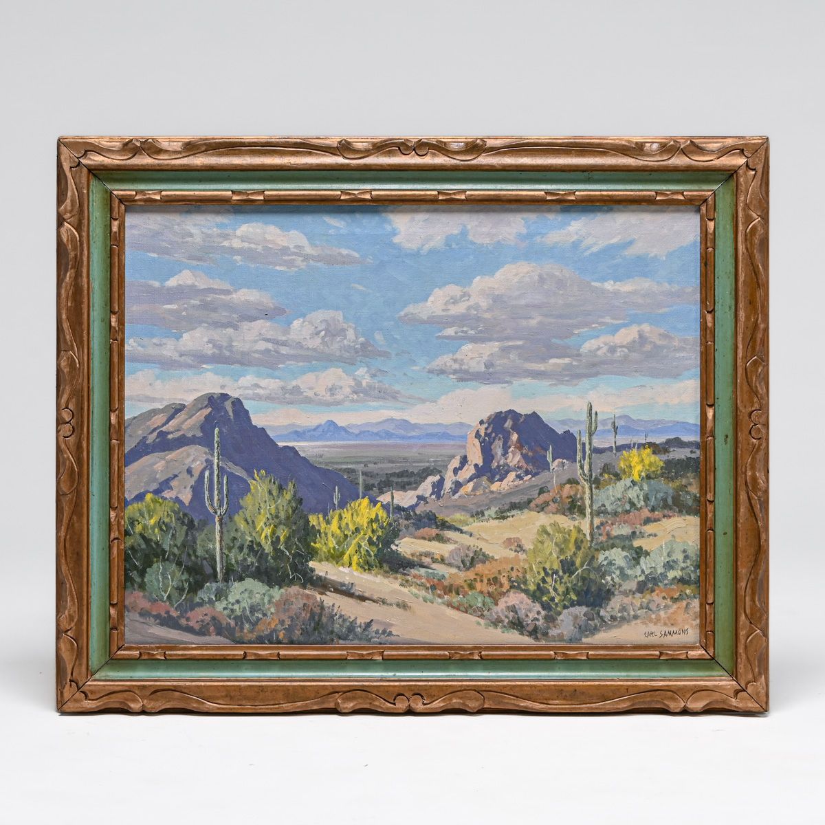 Carl Sammons (1883-1968) Desert Vista near Camelback Mountain, Phoenix, Arizona c1930s