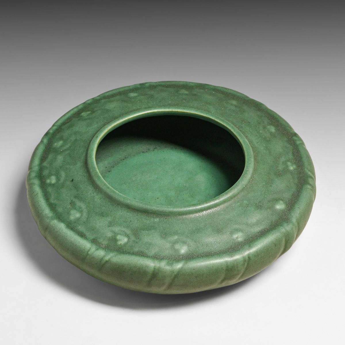 Teco Pottery Matte Green Bowl c1910