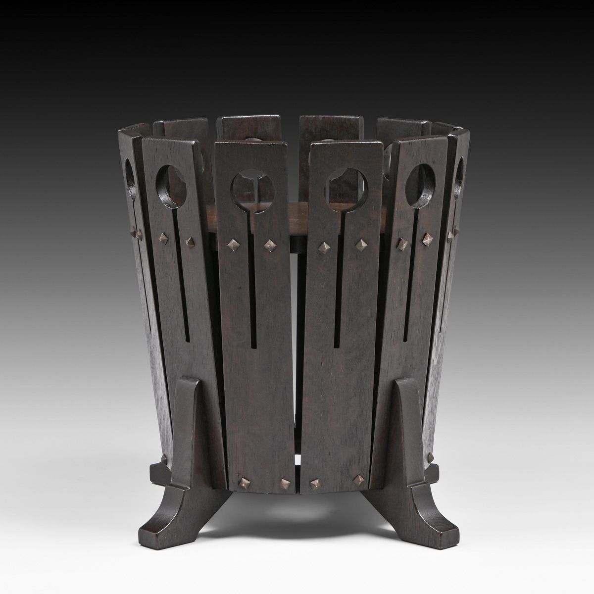 Lakeside Crafts Shop - Sheboygan, WI Circle Cutout Plant Stand c1910