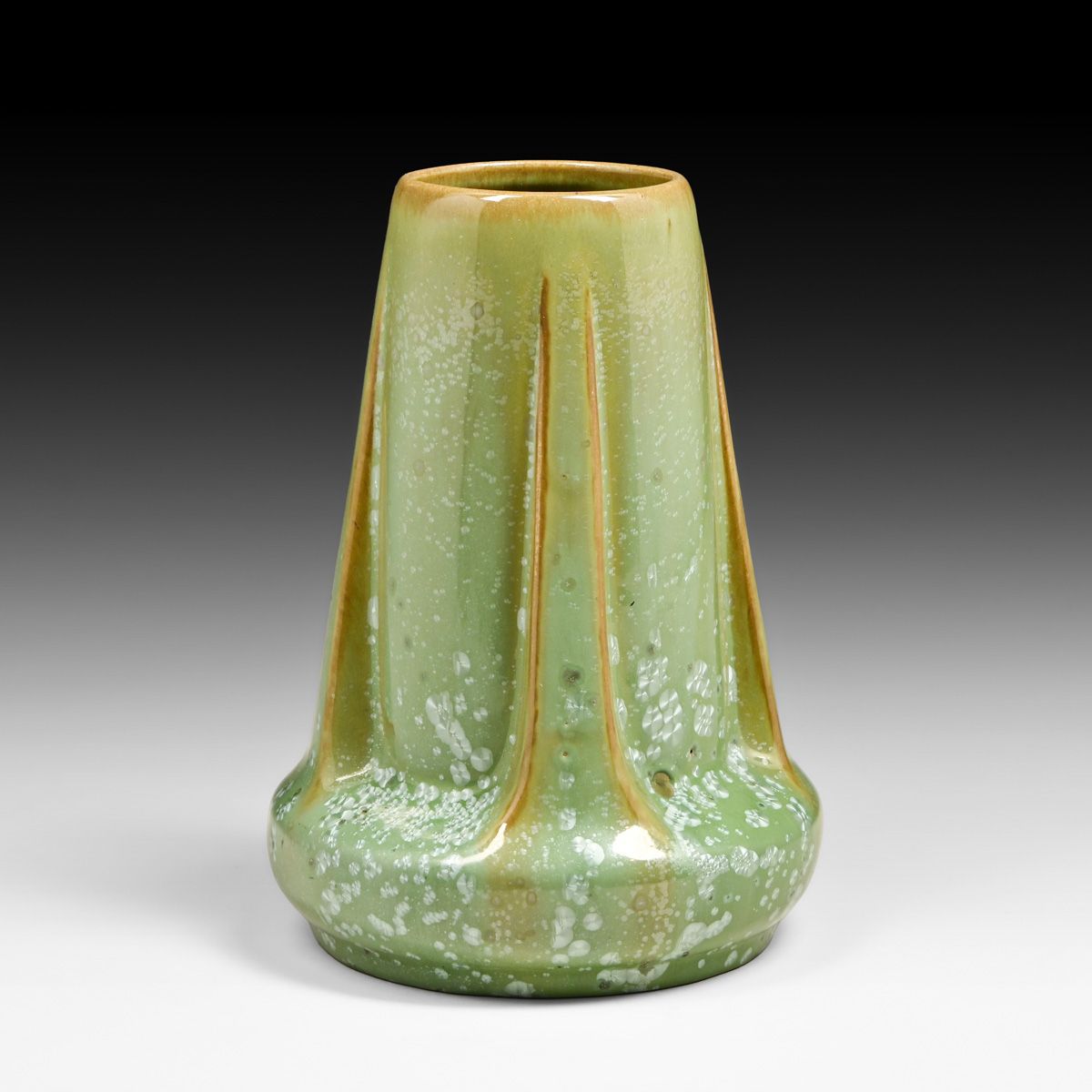 Fulper Pottery Leopardskin Buttress Vase c1917-1920