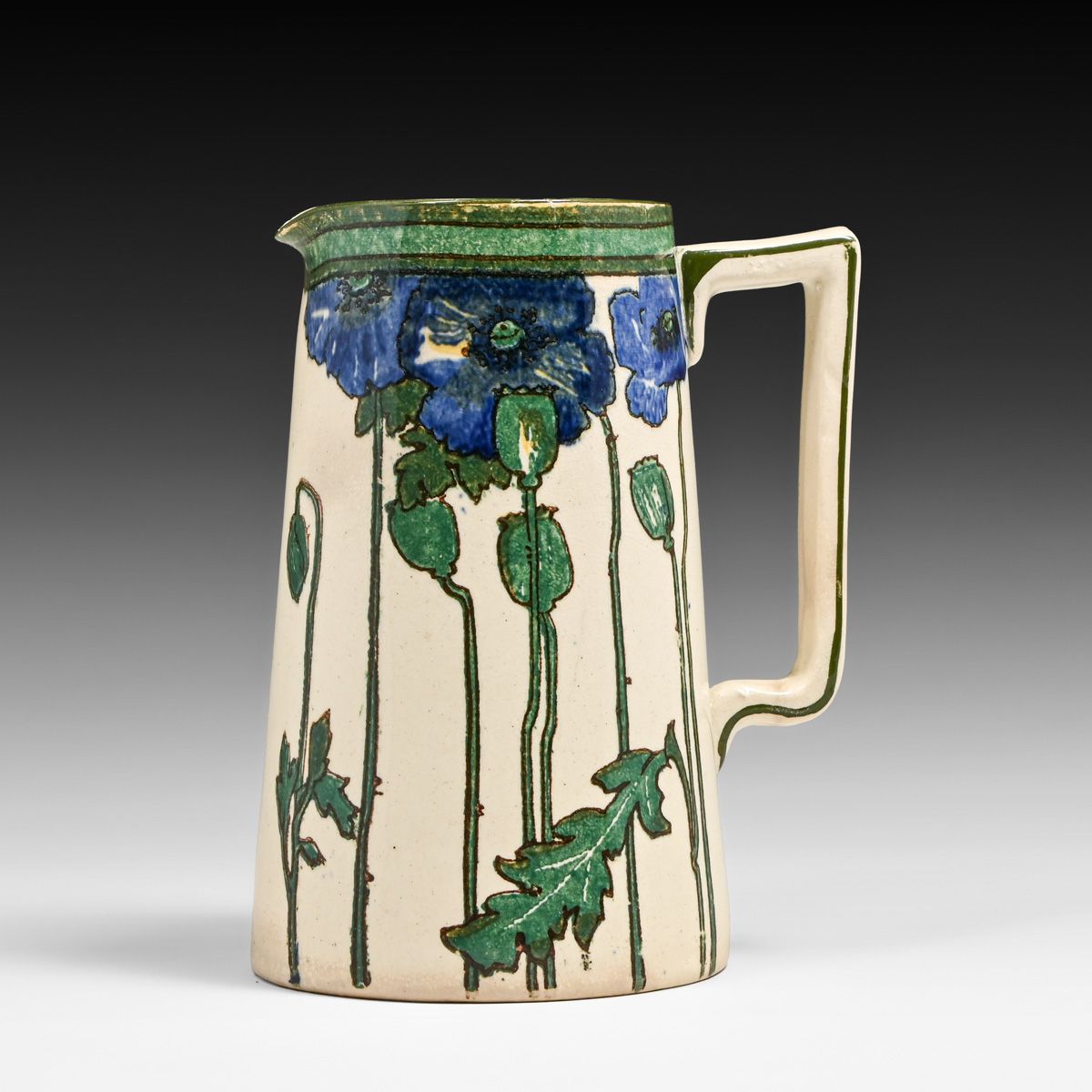 Royal Doulton Art Nouveau Poppy Pitcher c1910