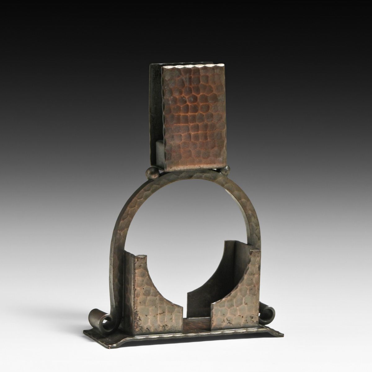 Roycroft Hammered Copper Matchbox Holder c1920s
