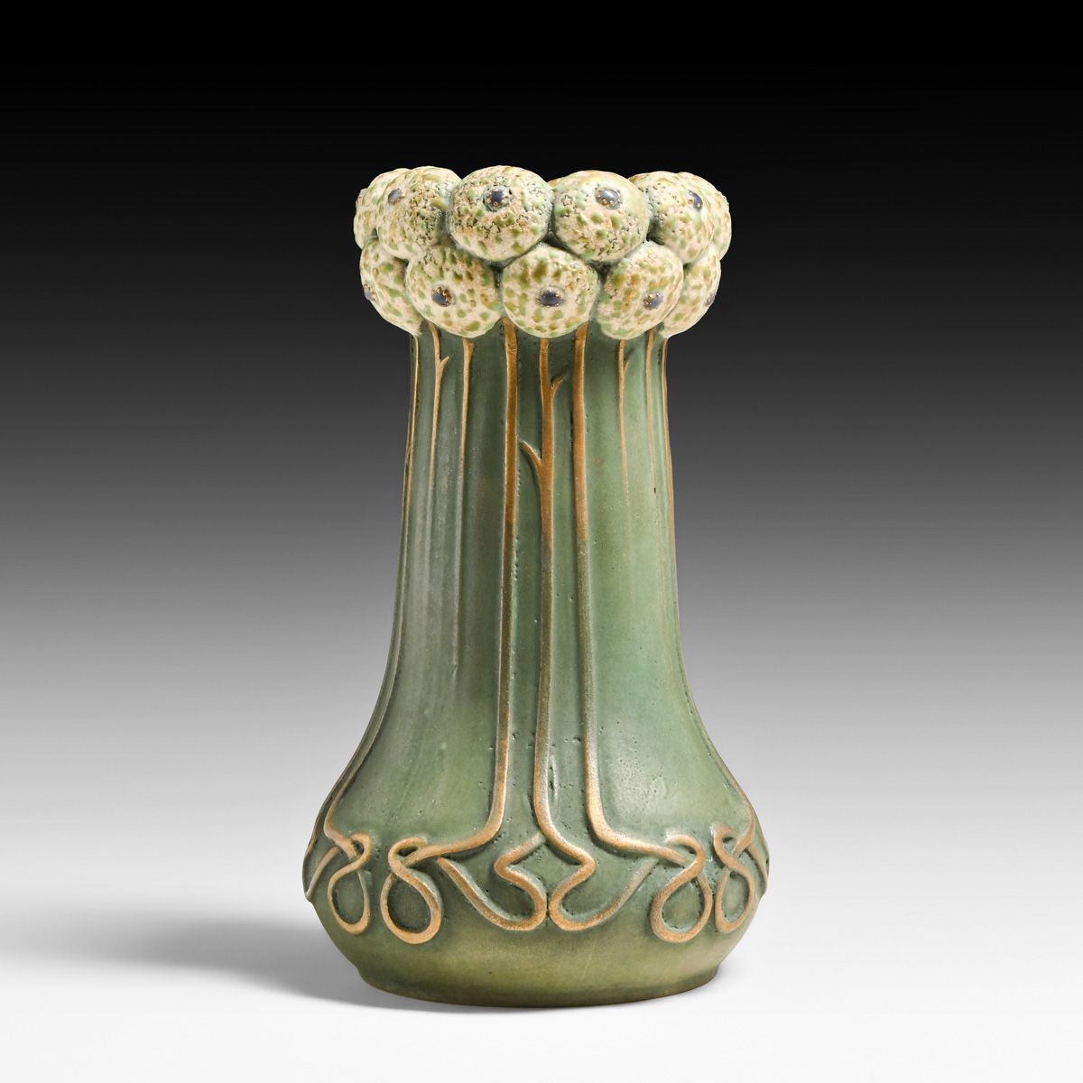 Amphora Paul Dachsel #112 "Dandelion" Art Nouveau Ceramic Vase c1904