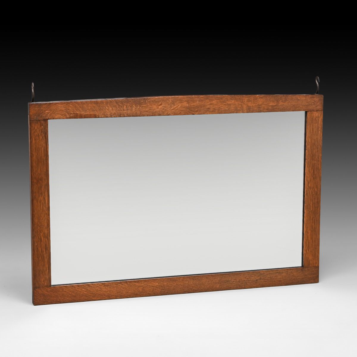 Gustav Stickley Oak Hanging Mirror c1910