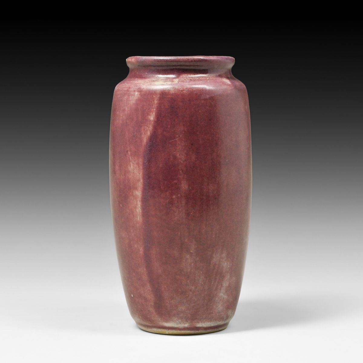 Galloway Pottery - Philadelphia #821 Blended Rose & Frosted Seafoam Glazed Porcelain Vase c1920s