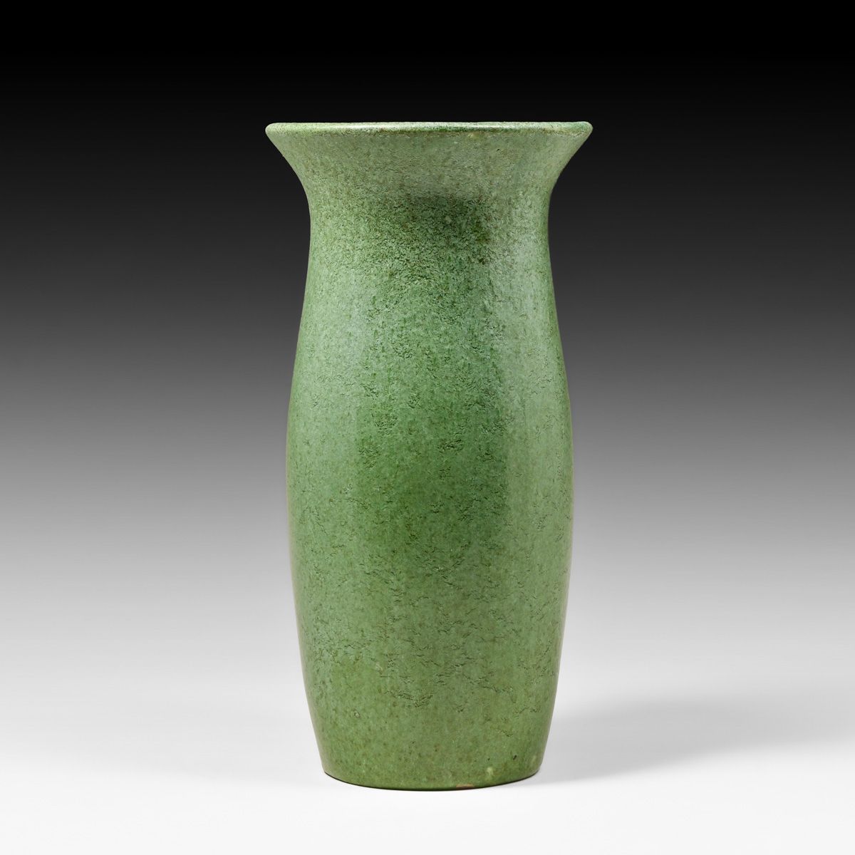 Merrimac Pottery Matte Green Flared Vase c1910