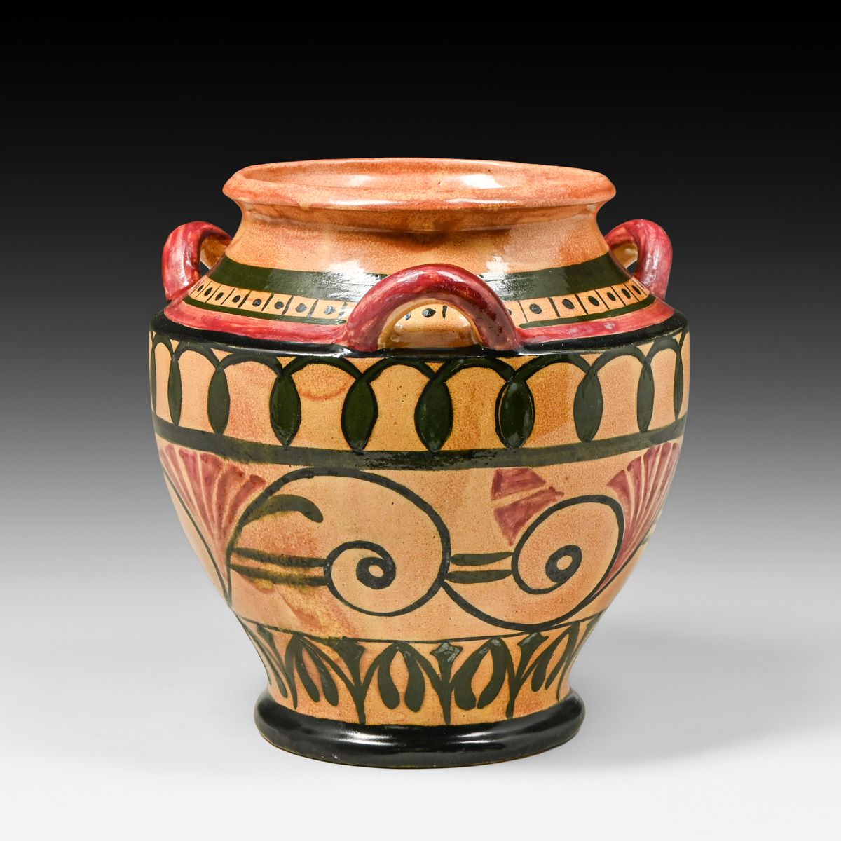 Rare WPA Minnesota Art Project Greek Influenced Ceramic Vessel c1930s