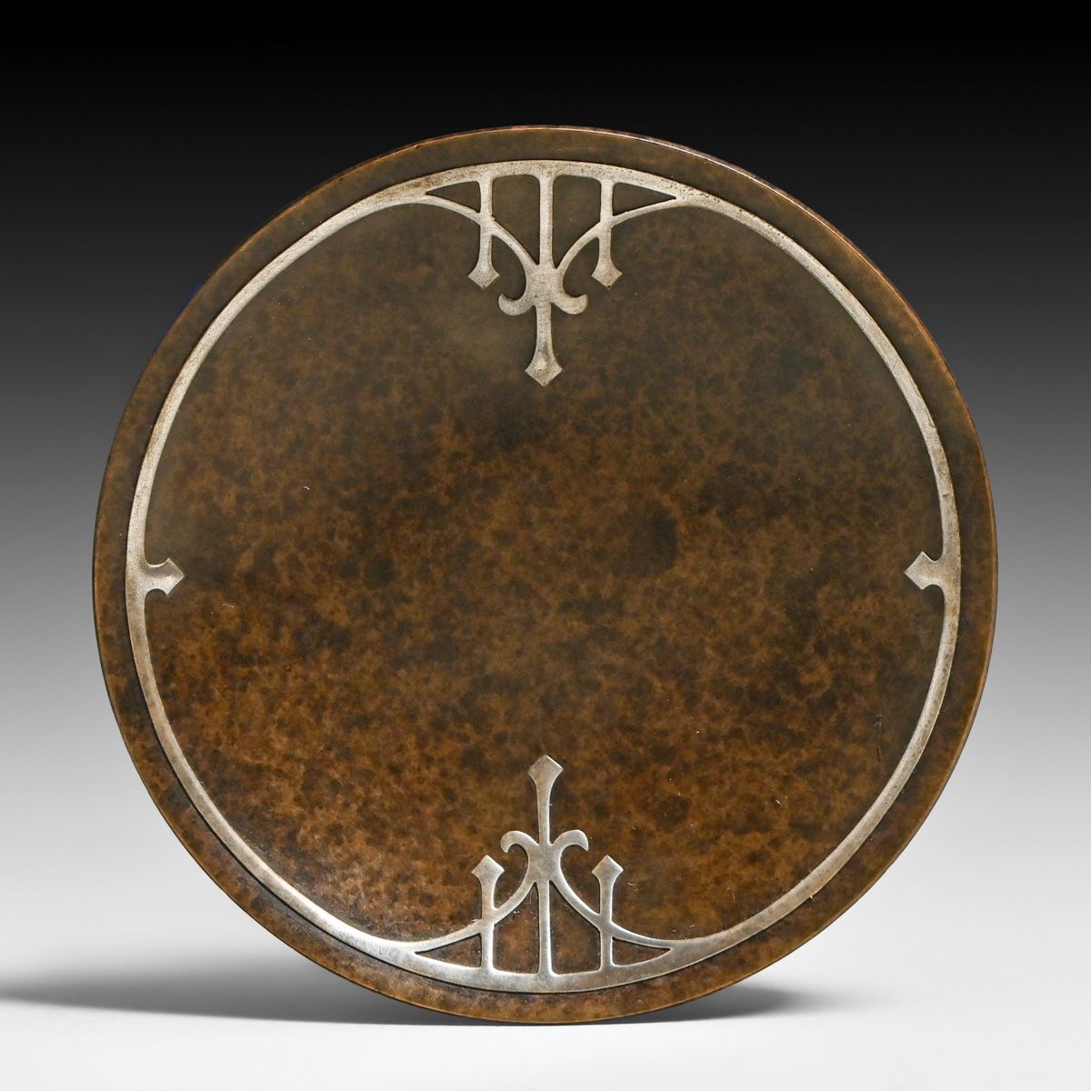 Heintz Sterling on Bronze Small Tray c1915