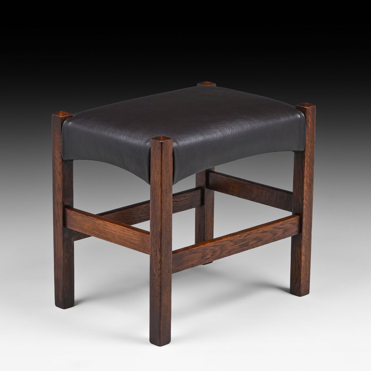 JM Young Oak Footstool c1910