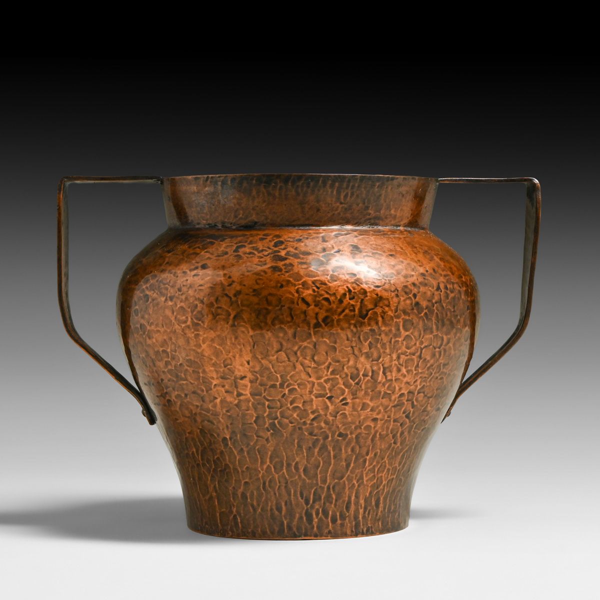 Falick Novick – Chicago Hammered Copper Two-Handled Vase c1910s