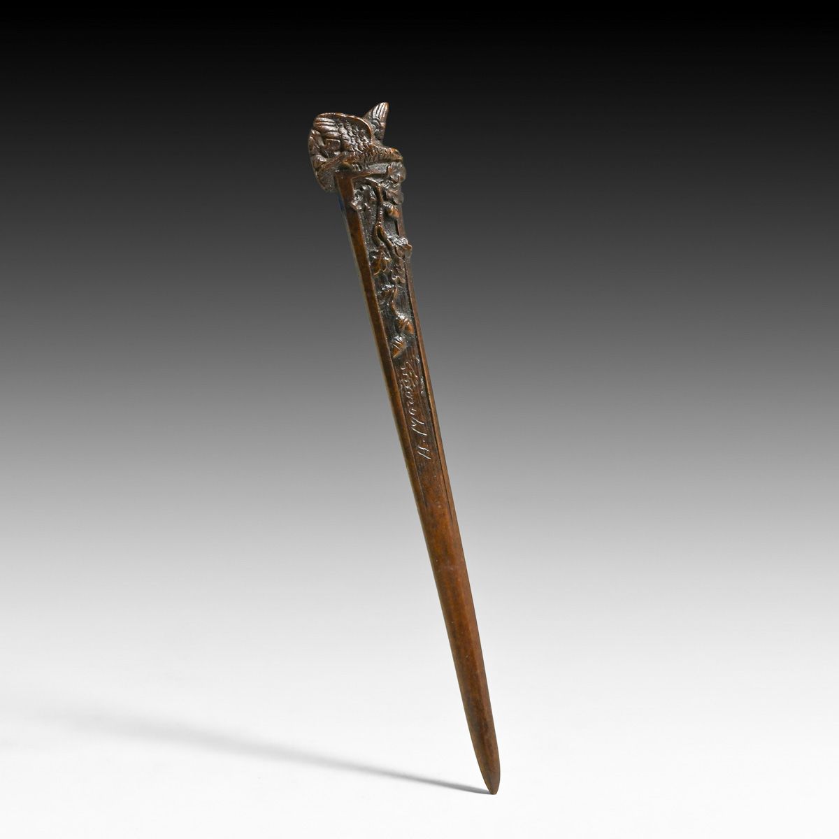 Hippolyte François Moreau (1832-1927) French Art Nouveau Bronze Letter Opener c1900