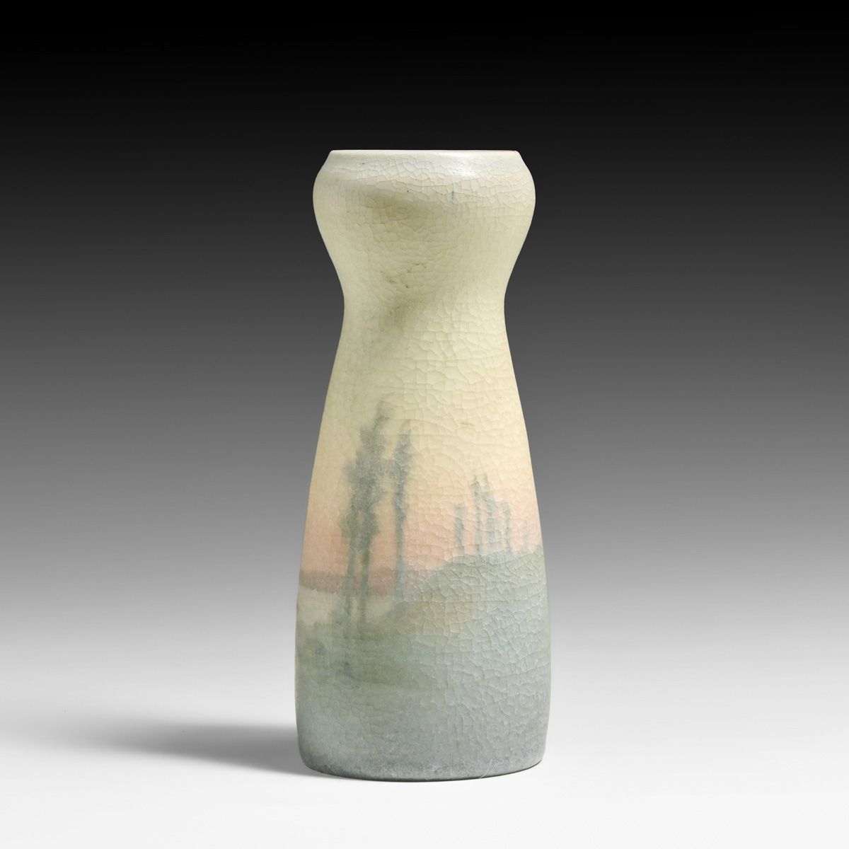 Rookwood Pottery Lenore Asbury Scenic Vellum Vase 1912