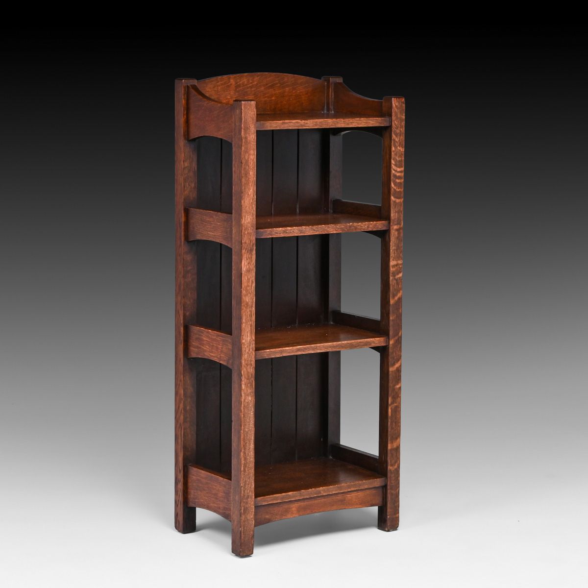 L&JG Stickley #45 Oak Magazine Stand c1905