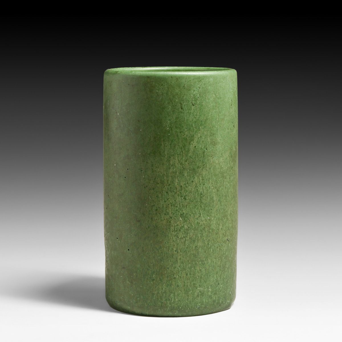 Hampshire Pottery Matte Green Cylinder Vase c1910