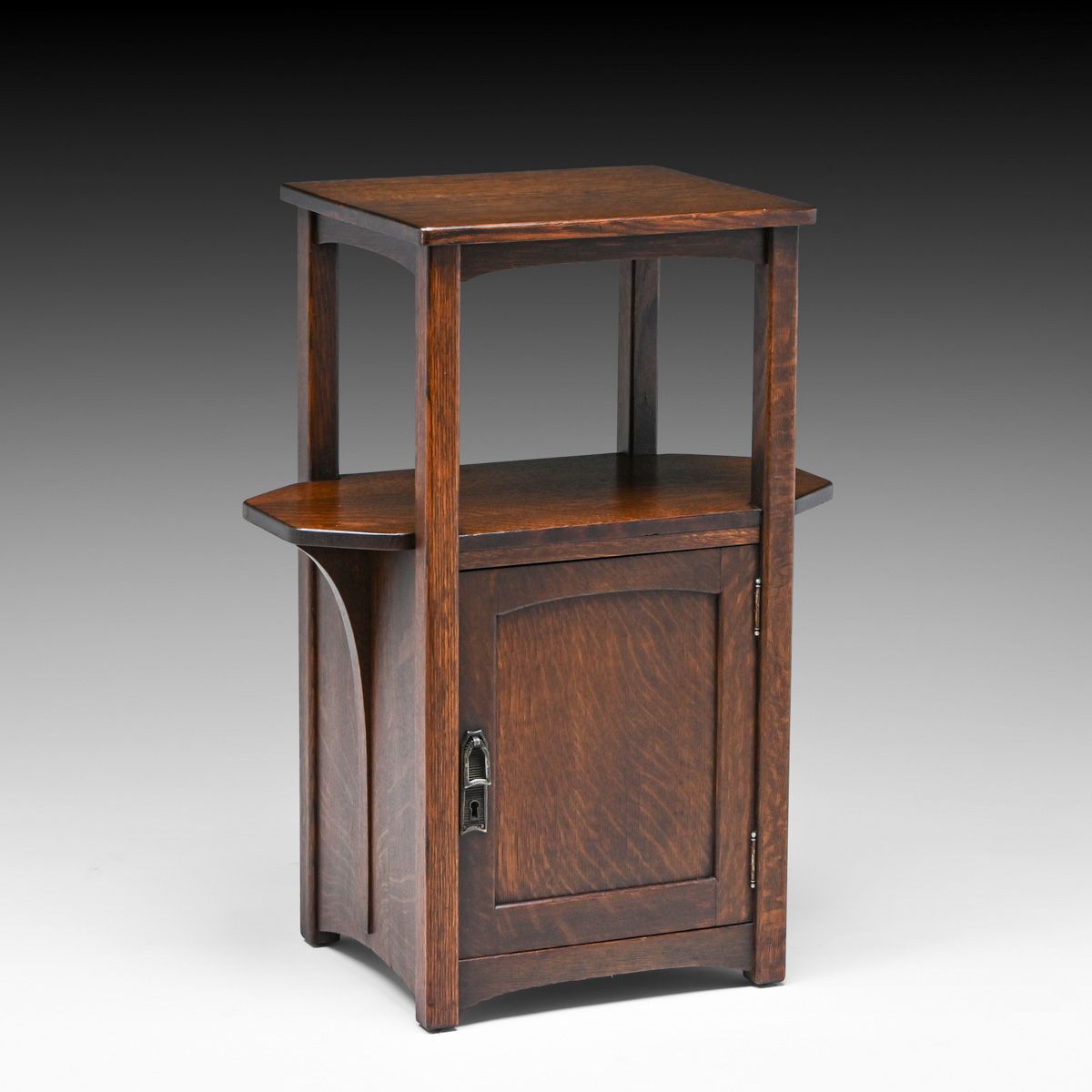 Lifetime Puritan Oak One-Door Cabinet c1912