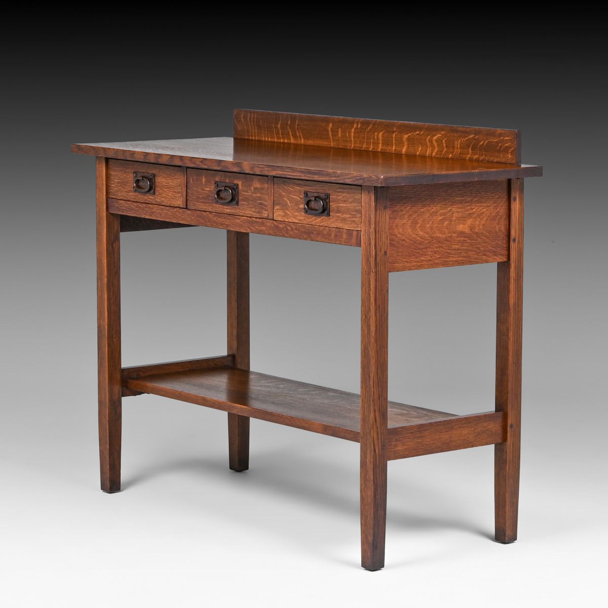 Gustav Stickley Oak Three-Drawer "Princeton" Server c1912-1915