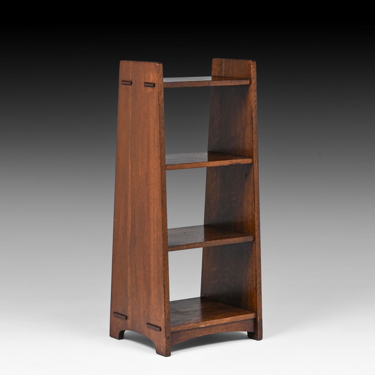 L&JG Stickley #47 Oak Slab-Sided Magazine Stand c1910