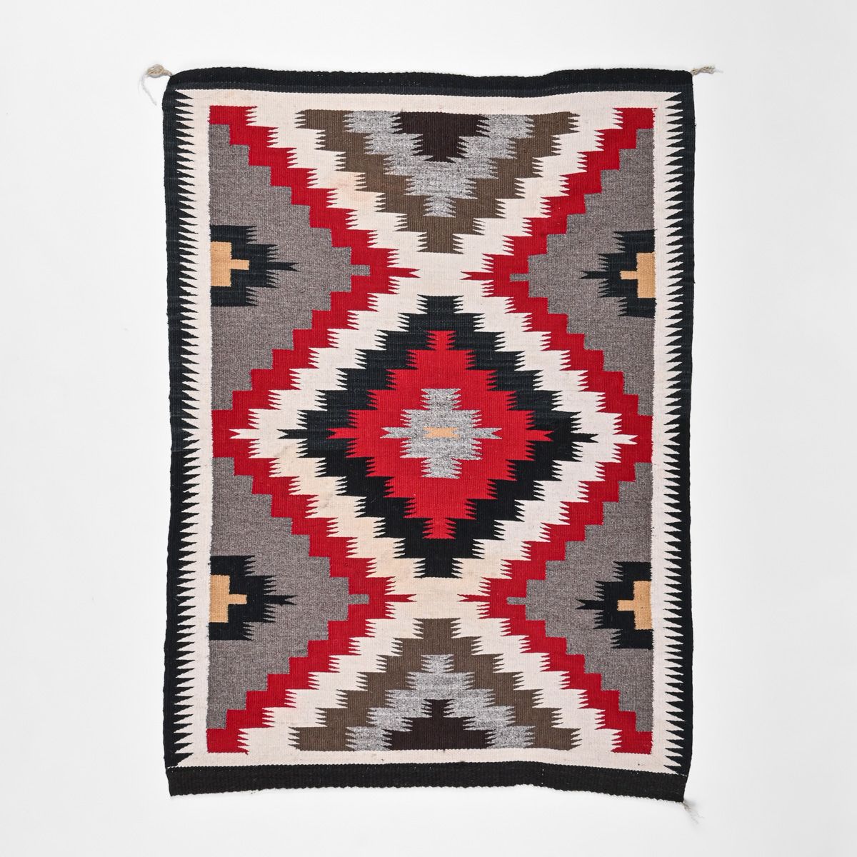 Navajo Hand-Woven Eye-Dazzler Rug c1950s