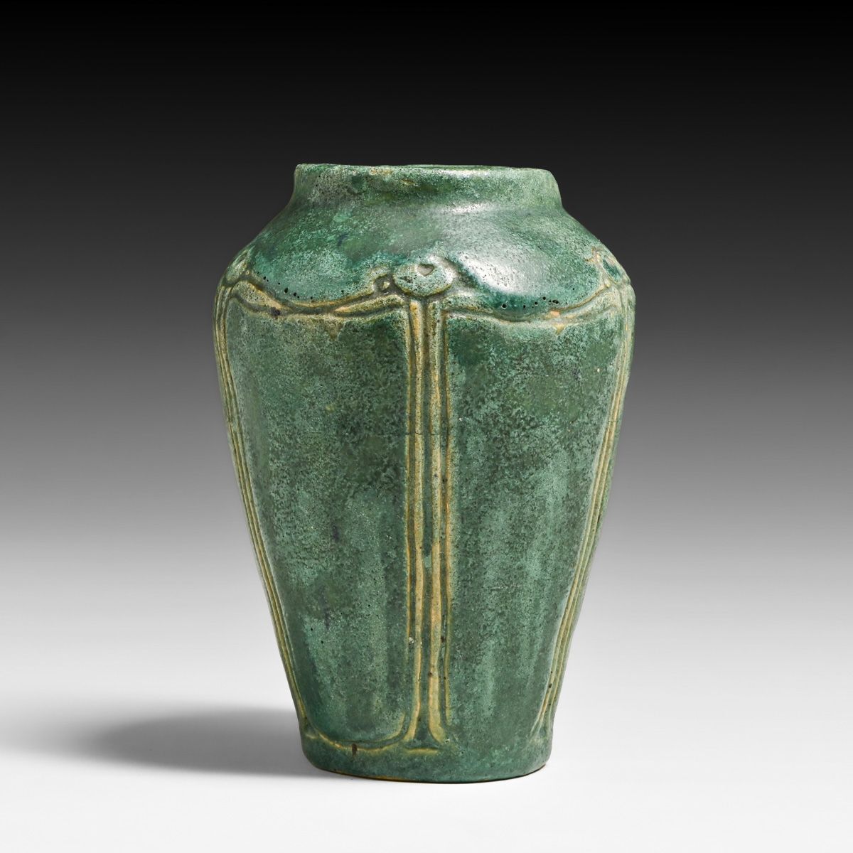 Arts & Crafts Period Hand-Carved Studio Vase c1910