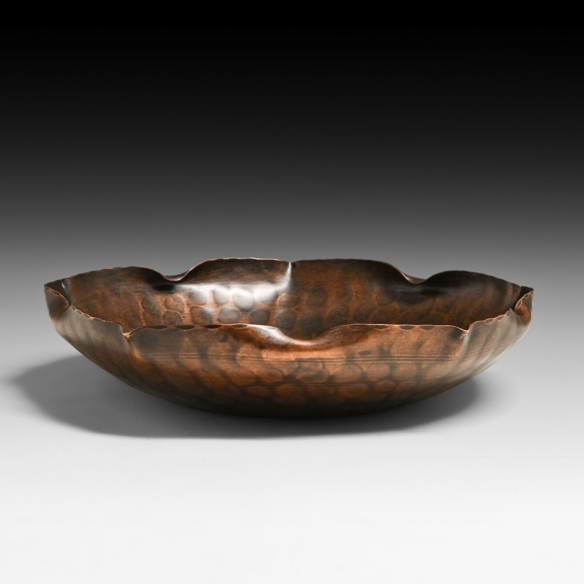 Craftsman Studios #892 Hammered Copper Bowl c1930s