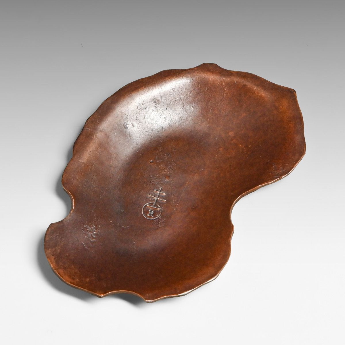Early Roycroft Hammered Copper Trinket Dish c1905