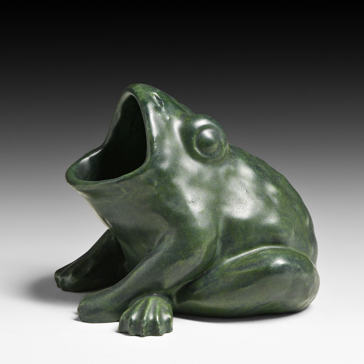 Denver Terra Cotta Co Matte Green Frog c1920s