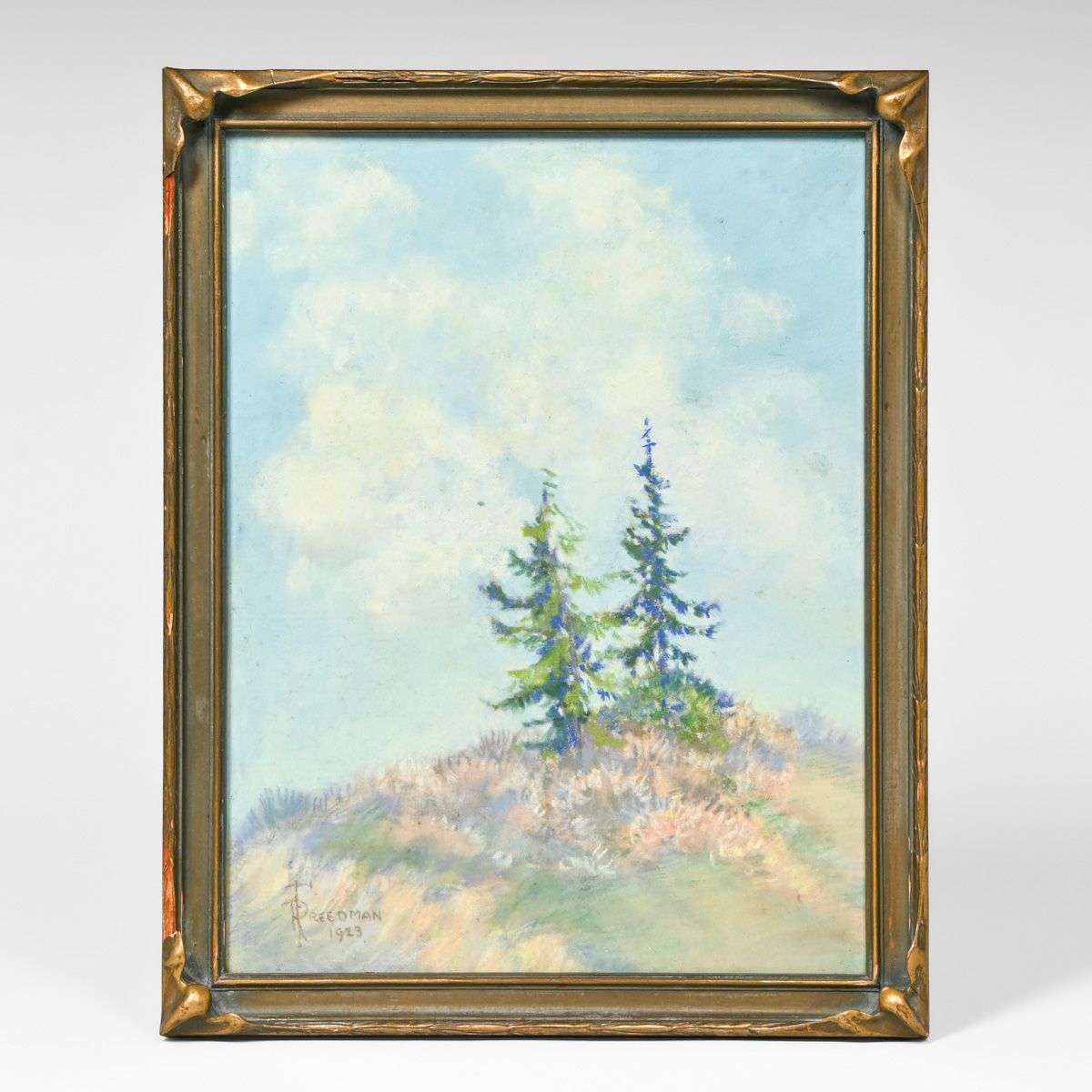 Ruth Freedman - Seattle Pastel "On the Ridge" 1923
