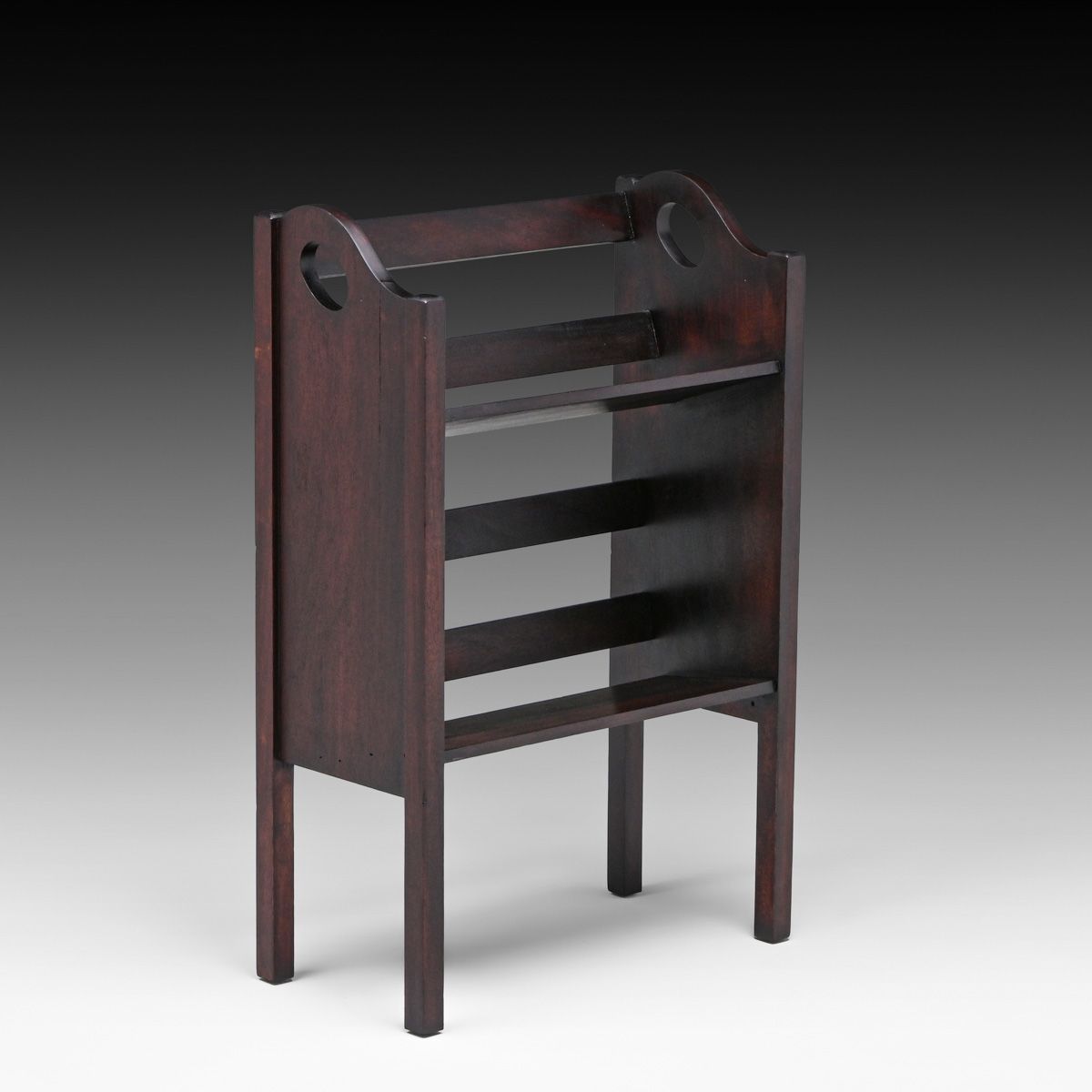 Small Lakeside Crafts Shop Mahogany Magazine Stand Bookshelf c1910